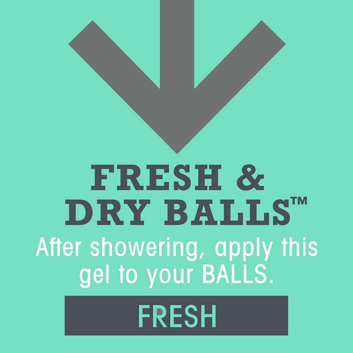 Fresh & Dry Ball Intimate Deodorant and Anti Chafing Cream  - Fresh Scent 75ml