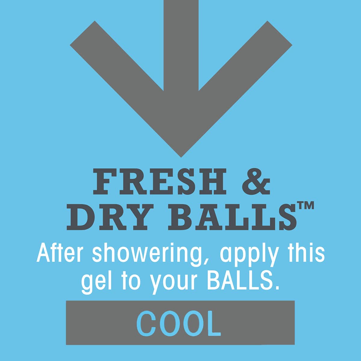 Fresh & Dry Ball Intimate Deodorant For Men - Cool Mint Fragrance 75ml