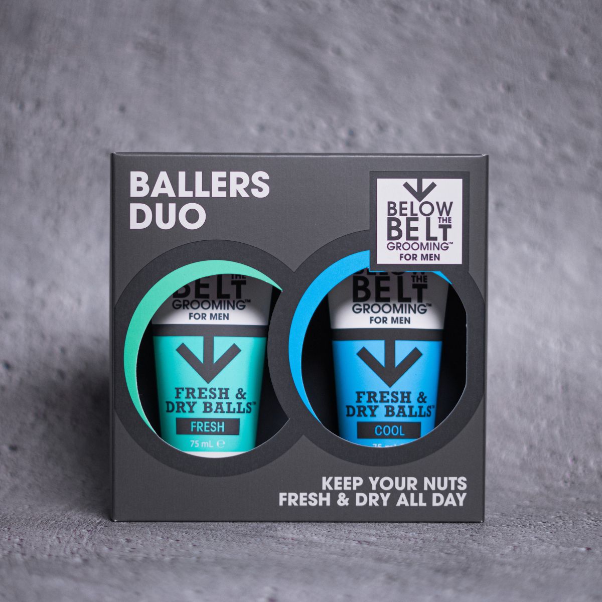 Balls deodorant gift pack with fresh and cool scents.